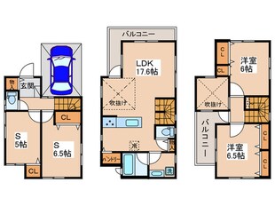 奥戸2丁目戸建ての物件間取画像